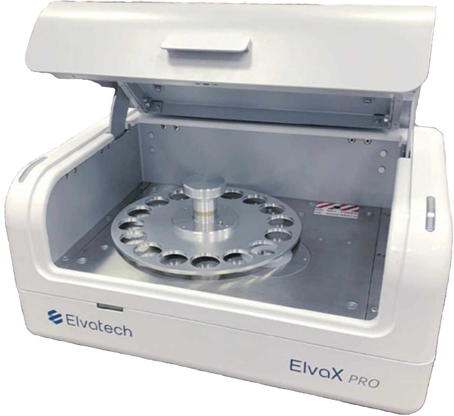 ElvaX Pro - Vista frontal tapa abierta